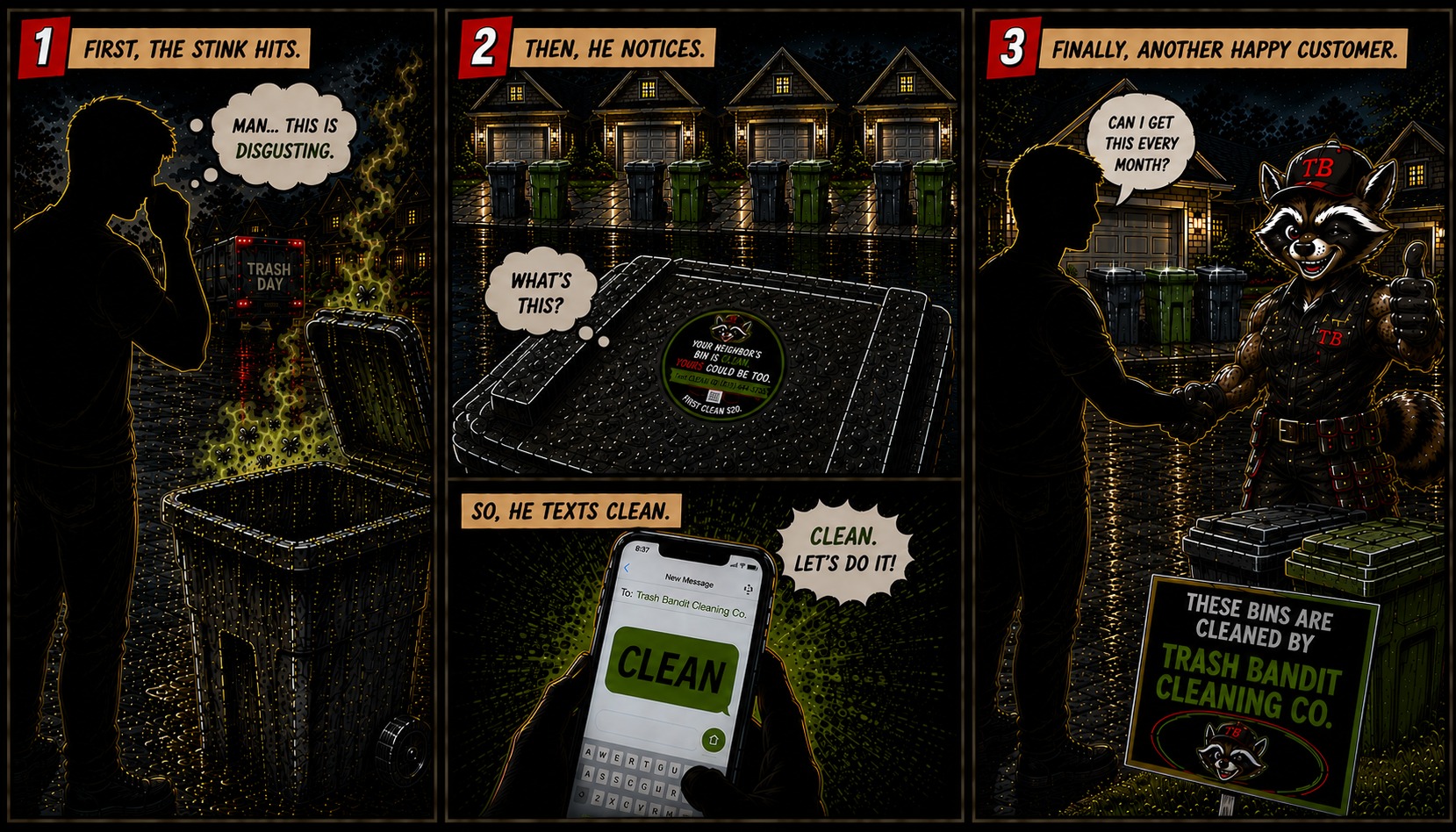How Trash Bandit Works — Comic Strip